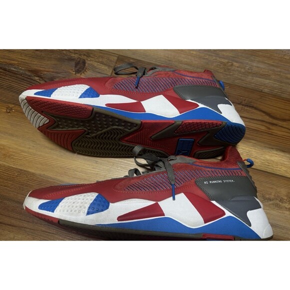 Puma RS-X Retro Red Steel Gray Indigo Running  Shoes Mens 12 US 371511 01 - Picture 2 of 10